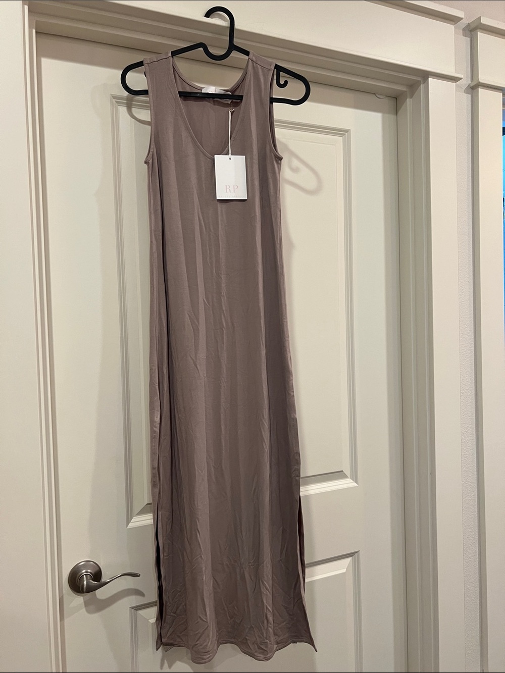 Rachel Parcell NWT V-Neck Shirt Midi Dress Pebble XS